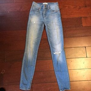 Madewell high rise 9” skinny jeans